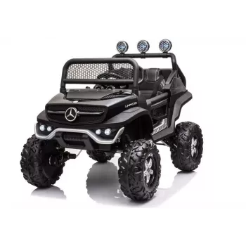 LEAN CARS elektrinis vaikiškas automobilis Mercedes Unimog S juodas