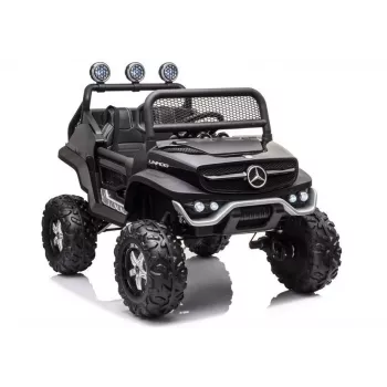 LEAN CARS elektrinis vaikiškas automobilis Mercedes Unimog S juodas
