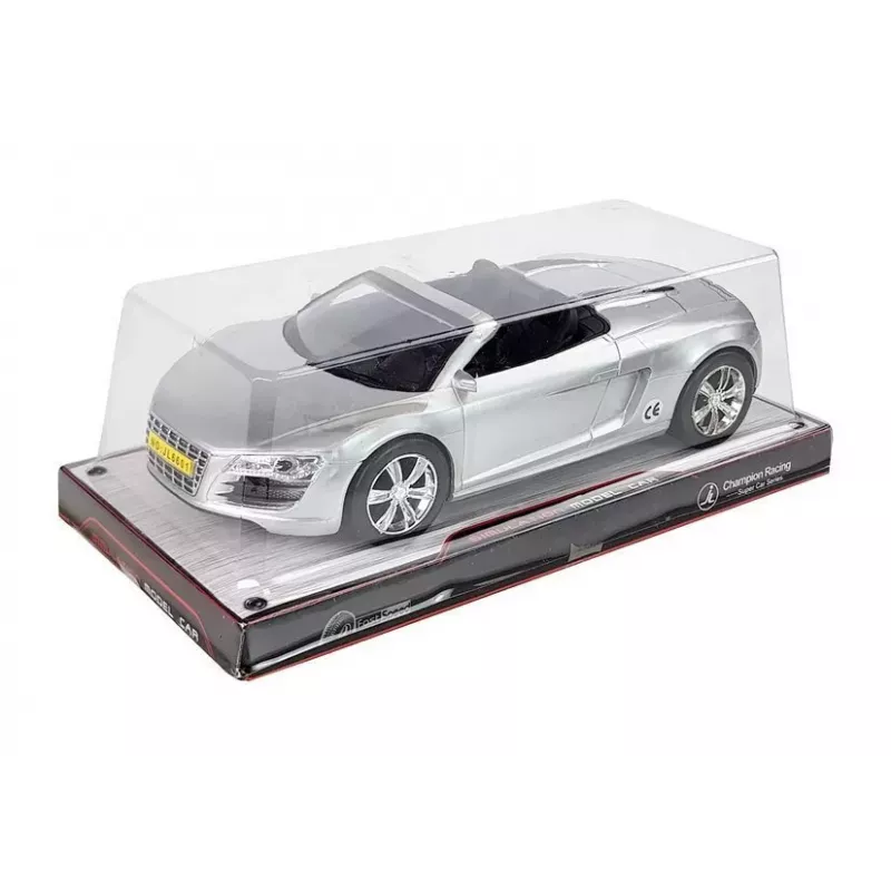 LEAN TOYS Automobilio Modelis Kabrioletas Sidabrinis 1:18