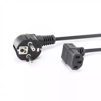 SBOX POWER-KUTNI maitinimo kabelis PC, Schuko – IEC C13, 2 m, juodas