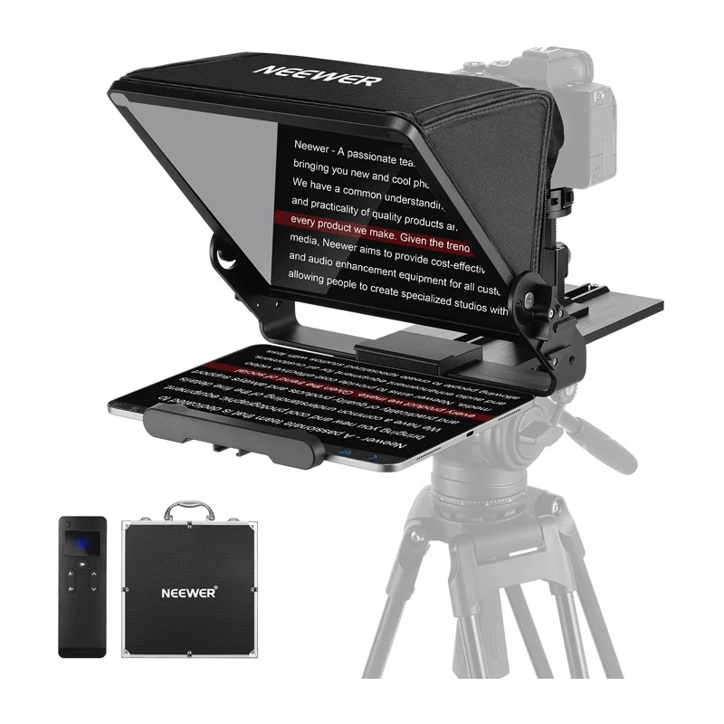 NEEWER X12 II Laikiklis Planšetei ant Trikojo – CNC Aliuminis, 7.9 inch-12.9 inch Gnybtas, Arca-Swiss Plokštė, Cold Shoe, 360° Sukimas, Juodas