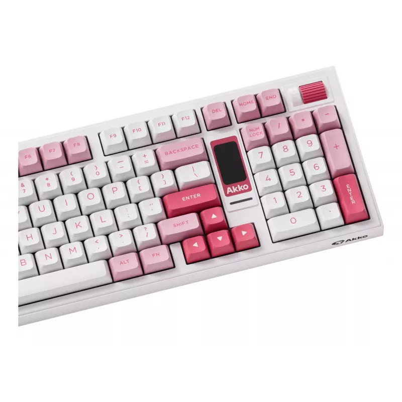 AKKO 5098B Prunus Lannesiana mechaninė klaviatūra, 98 klavišų, trijų režimų, karštai keičiama, RGB, PBT ASA klavišų dangteliai