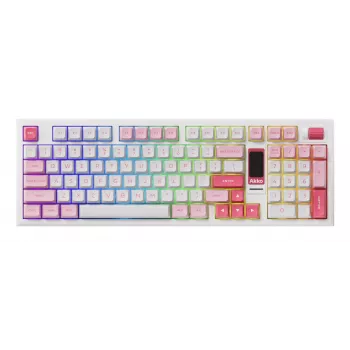 AKKO 5098B Prunus Lannesiana mechaninė klaviatūra, 98 klavišų, trijų režimų, karštai keičiama, RGB, PBT ASA klavišų dangteliai