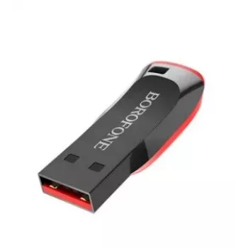 Borofone BUD2 GENEROUS USB 2.0 8GB Juodas atmintukas