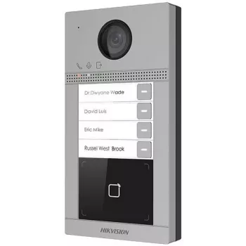 Hikvision DS-KV8413-WME1(C)/Surface Vaizdo durų skydelis, 2 MP, Wi-Fi, PoE, juodas