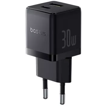 Baseus Palm 30W USB-C USB-A Charger Black