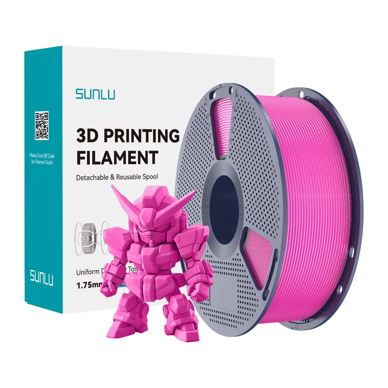 SUNLU PLA+ 2.0 Filament 1,75 mm, spalva: Magenta, 1 kg