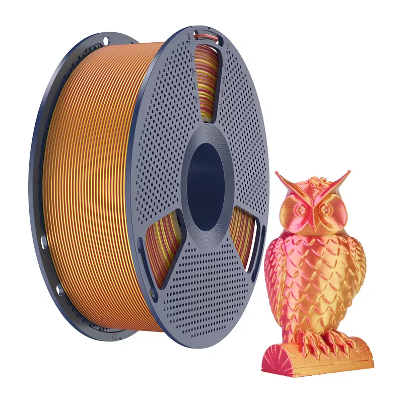 SUNLU PLA+ Silk Dual Color Filament 1.75mm 1kg Red and Gold