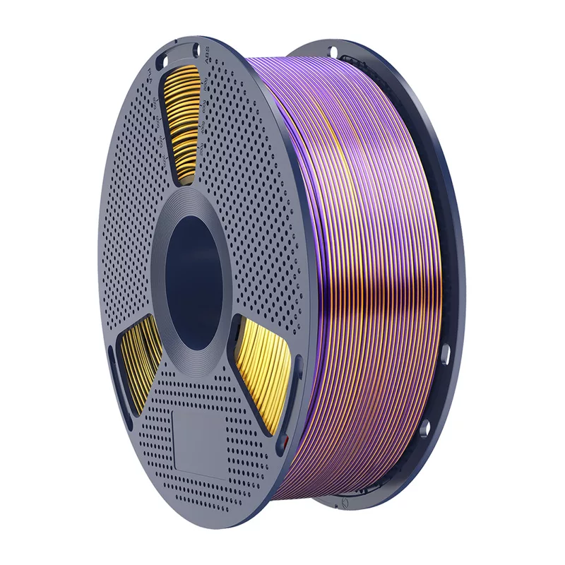 SUNLU PLA+ Silk Tri-Color Filament 1.75mm 1kg Black Gold Purple