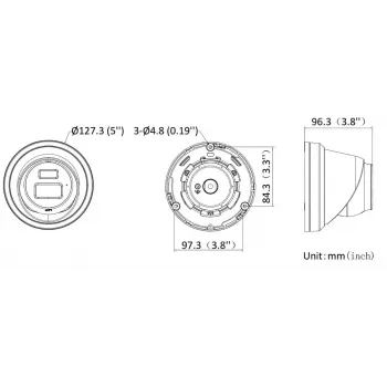 Hikvision DS-2CD23123G2-LIS2UY/SL(2.8mm) 12MP IP kamera, juoda