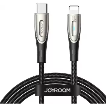 Joyroom Star-Light Series SA27-CL3 USB-C to Lightning kabelis 30W 1,2m juodas