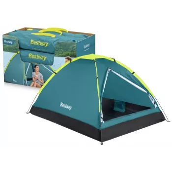 Bestway 68084 Tourist Tent 145 x 205 x 100 cm Double Dome Tent 2 Person Green/Grey
