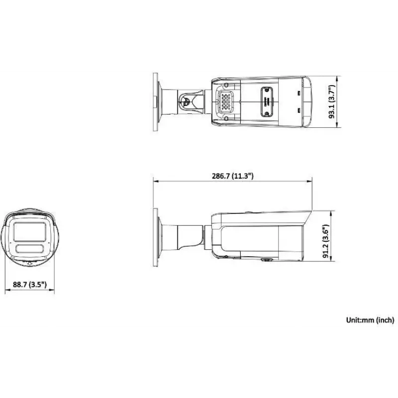 Hikvision DS-2CD2T86G2H-IS2U/SL(2.8mm) 8MP Bullet IP Camera su AcuSense, Stroboskopine Šviesa ir Garso Signalu
