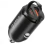 ORICO MR-30-2C-BK-EP 30W Dvigubas USB-C automobilinis įkroviklis, juodas
