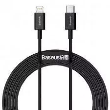 Baseus Cafule Series USB-C to Lightning kabelis 2m Juodas CATLYS-C01