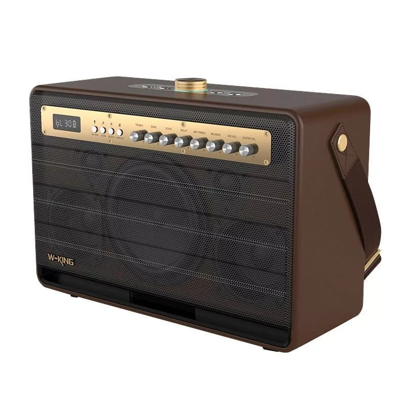W-KING K6L 120W nešiojamas „Bluetooth“ garsiakalbis, ruda spalva
