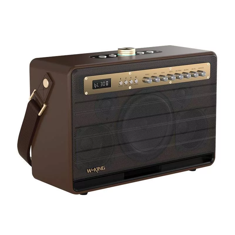 W-KING K6L 120W nešiojamas „Bluetooth“ garsiakalbis, ruda spalva