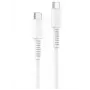 Yesido 60W USB-C į USB-C PVC duomenų laidas CA154 baltas
