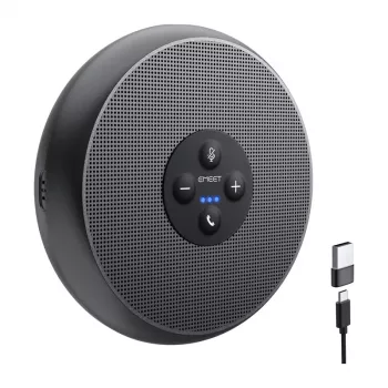EMEET OfficeCore M1A konferencinis garsiakalbis – USB-C & Bluetooth 5.0, AI triukšmo slopinimas, 360° garso fiksavimas