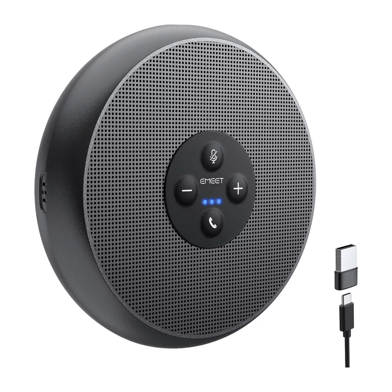 EMEET OfficeCore M1A konferencinis garsiakalbis – USB-C & Bluetooth 5.0, AI triukšmo slopinimas, 360° garso fiksavimas