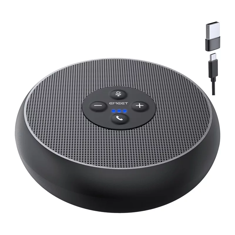 EMEET OfficeCore M1A konferencinis garsiakalbis – USB-C & Bluetooth 5.0, AI triukšmo slopinimas, 360° garso fiksavimas