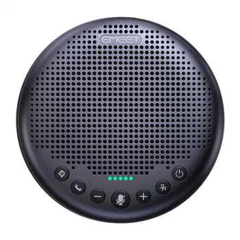 EMEET OfficeCore Luna Plus Kit Konferencinė Sistema – Dviejų garsiakalbių rinkinys su Daisy Chain, 360° visakryptis mikrofonas, USB-C ir Bluetooth 5.0, triukšmo slopinimas, 15h baterija