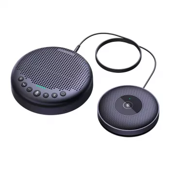 EMEET OfficeCore Luna Plus Kit Konferencinė Sistema – Dviejų garsiakalbių rinkinys su Daisy Chain, 360° visakryptis mikrofonas, USB-C ir Bluetooth 5.0, triukšmo slopinimas, 15h baterija