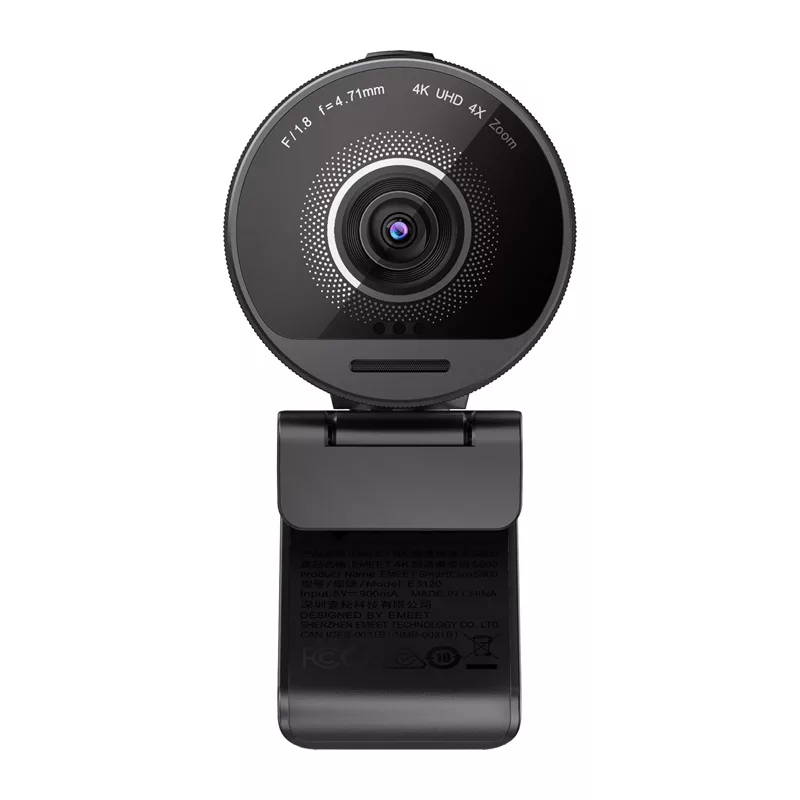 EMEET SmartCam S800 4K UHD Webcam with Autofocus, Dual Microphones, Privacy Shutter, USB-C