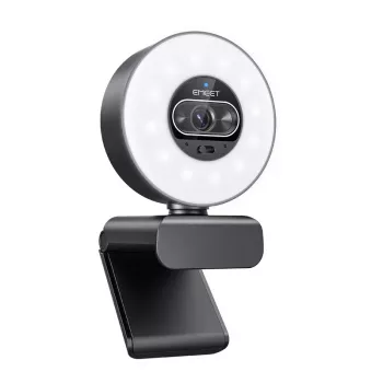 EMEET SmartCam S600L internetinė kamera – 2K QHD, automatinis fokusavimas, dvigubi mikrofonai, privatumo užraktas, USB-A