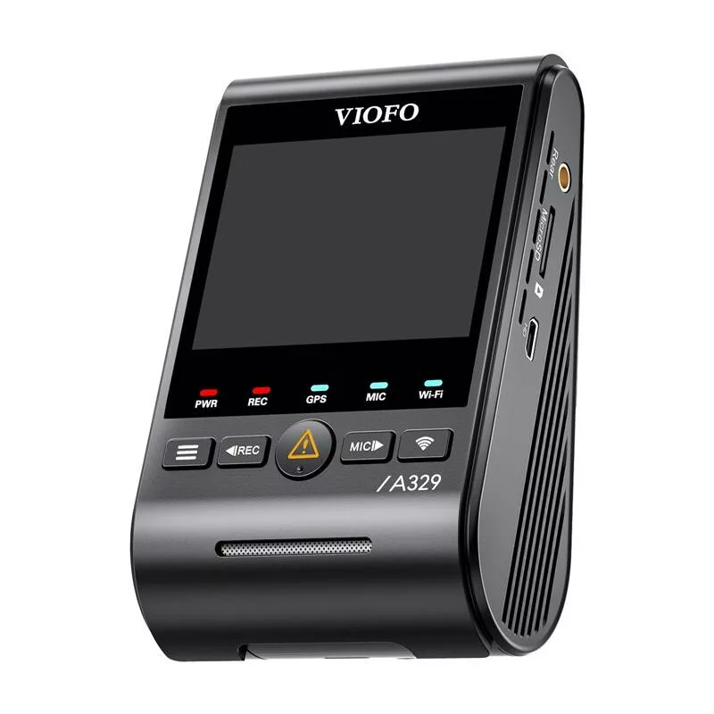 VIOFO A329S-1CH 4K vaizdo registratorius su Sony STARVIS 2 IMX678, Wi-Fi, GPS, superkondensatoriumi