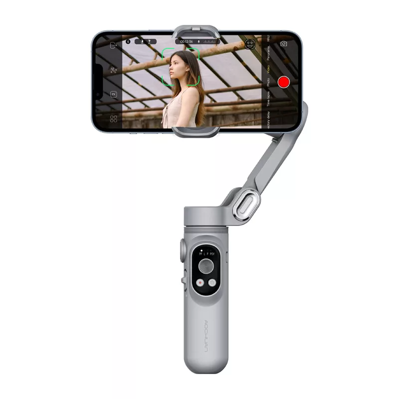 AOCHUAN X Gimbal (Gray) – 3 ašių išmaniojo telefono stabilizatorius
