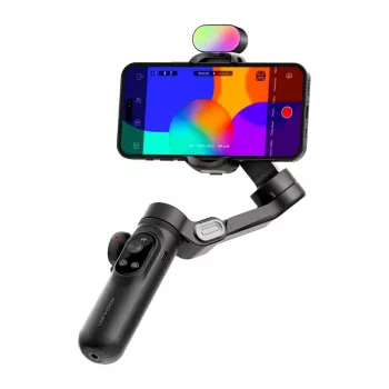 AOCHUAN X Pro 3 ašių gimbal su RGB apšvietimu (juodas)