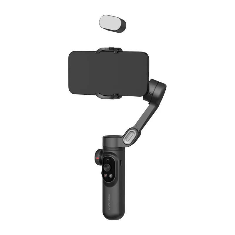 AOCHUAN X Pro 3 ašių gimbal su RGB apšvietimu (juodas)