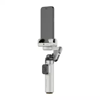 AOCHUAN M3 Pro Mini 3 ašių gimbalas su AI jutikliu (balta spalva)