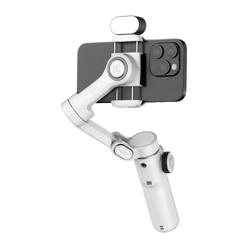 AOCHUAN X2 3 ašių gimbal su RGB apšvietimu (balta)