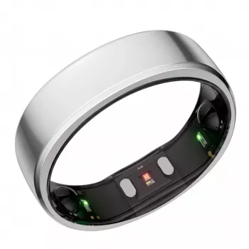 RingConn Smart Ring Gen2 – išmanus žiedas moterims ir vyrams – miego ir kūno rengybos stebėjimas – širdies ritmas – Future Silver dydis 7