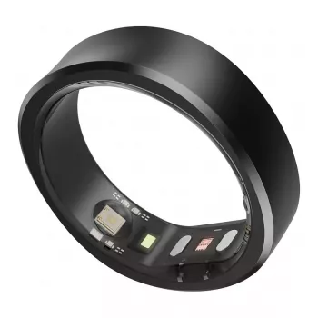 RingConn Smart Ring Gen2 – sveikatos ir kūno rengybos stebėjimo žiedas – matinė juoda, 9 dydis