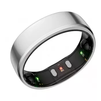 RingConn Smart Ring Gen2 moterims ir vyrams – miego ir kūno rengybos stebėjimo prietaisas – širdies ritmas – Future Silver dydis 10