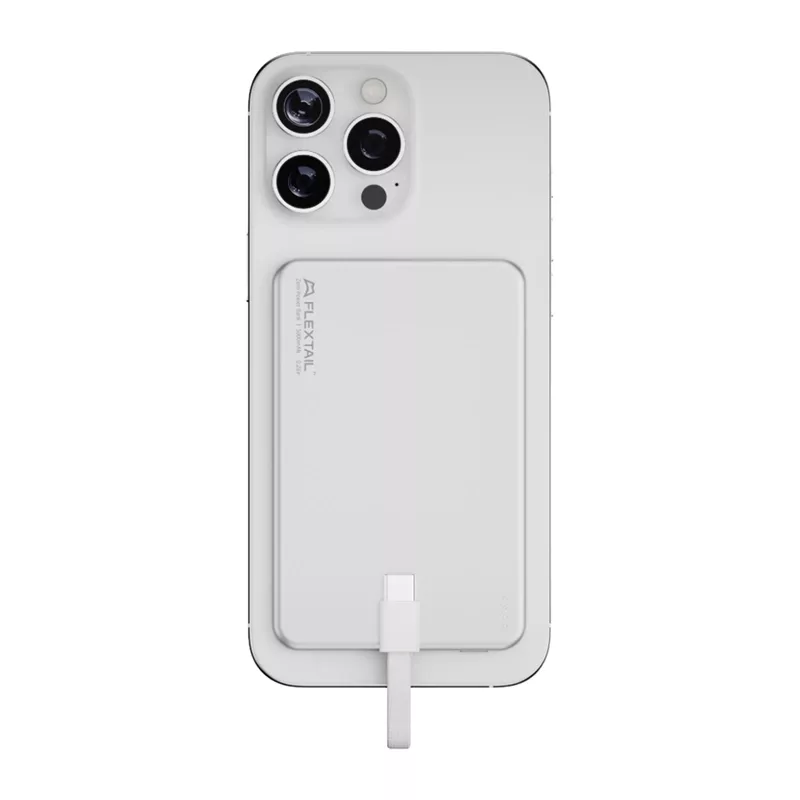 Flextail Zero Power Metal 5000 mAh nešiojamas įkroviklis, Silver