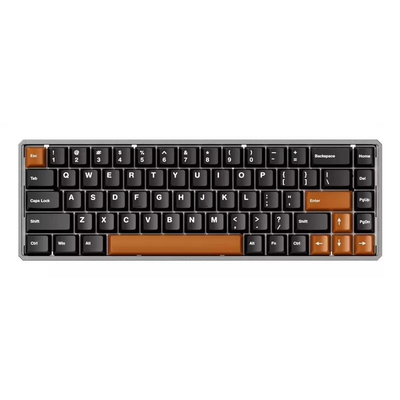 AKKO MOD68-HE belaidė 65% Hall Effect mechaninė klaviatūra - juoda
