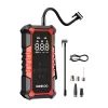 GOOLOO A6 Gear Air Compressor - Skaitmeninis padangų pripūtimo kompresorius su 150 PSI, 6000 mAh baterija, LED žibintuvėliu ir USB-C įkrovimu