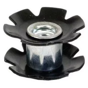 Lucky Starnut 23mm - 1-1/8 colio besriegio šakės vamzdžio žvaigždutė - juoda