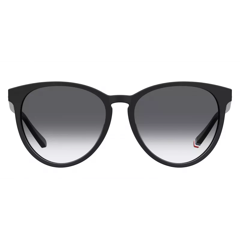 TOMMY HILFIGER Moteriški Akiniai Nuo Saulės TH1724S8079O - Juodas Rėmas, Pilki Lęšiai, 56mm