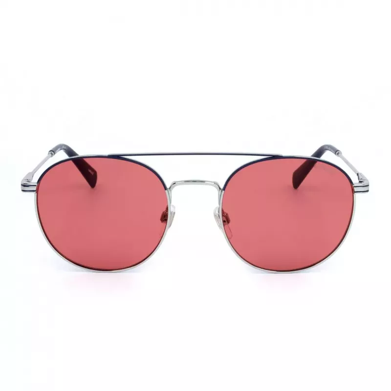 LEVI'S LV-1013-S-010 unisex akiniai su stačiakampiu rėmeliu - juodas rėmas, pilki lęšiai, 54 mm