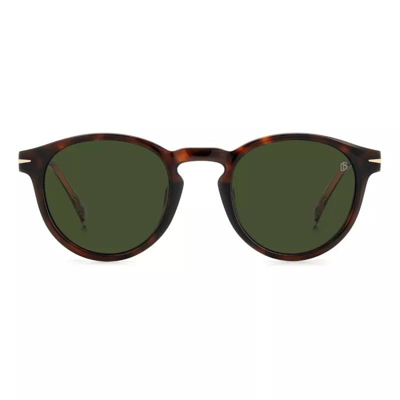 DAVID BECKHAM DB-1111-S-086 Unisex akiniai nuo saulės Havana Tortoise acetatinis rėmelis pilki polikarbonatiniai lęšiai 52mm