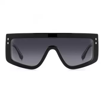 ISABEL MARANT Moteriški Akiniai Nuo Saulės IM-0155-S-807 Oversized Square Juodas Acetato Rėmelis Tamsiai Pilki Polikarbonatiniai Lęšiai 99mm Lęšio Plotis 135mm Kojelės Ilgis UV400 Apsauga