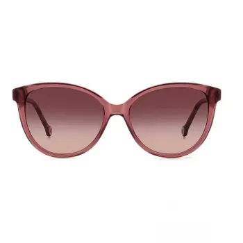 CAROLINA HERRERA Moteriški Akiniai Nuo Saulės HER0237S82U - Acetatinis Pilnas Rėmelis - UV400 - 56/16/145 mm