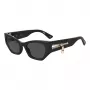 MOSCHINO Moteriški Akiniai Nuo Saulės MOS159-S-807 Drugelio Formos Acetato Rėmeliu Pilkais Gradientiniais Lęšiais 55/21/140 mm UV400
