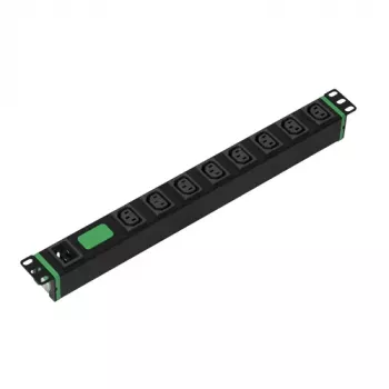APC Schneider Basic PDU SEP6116G - Maitinimo skirstytuvas (1U, 12x C13, 16A)