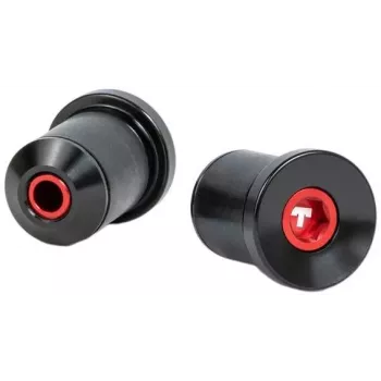 Tilt Bar Ends 22 Size – juodi, nailono kompozito – pora